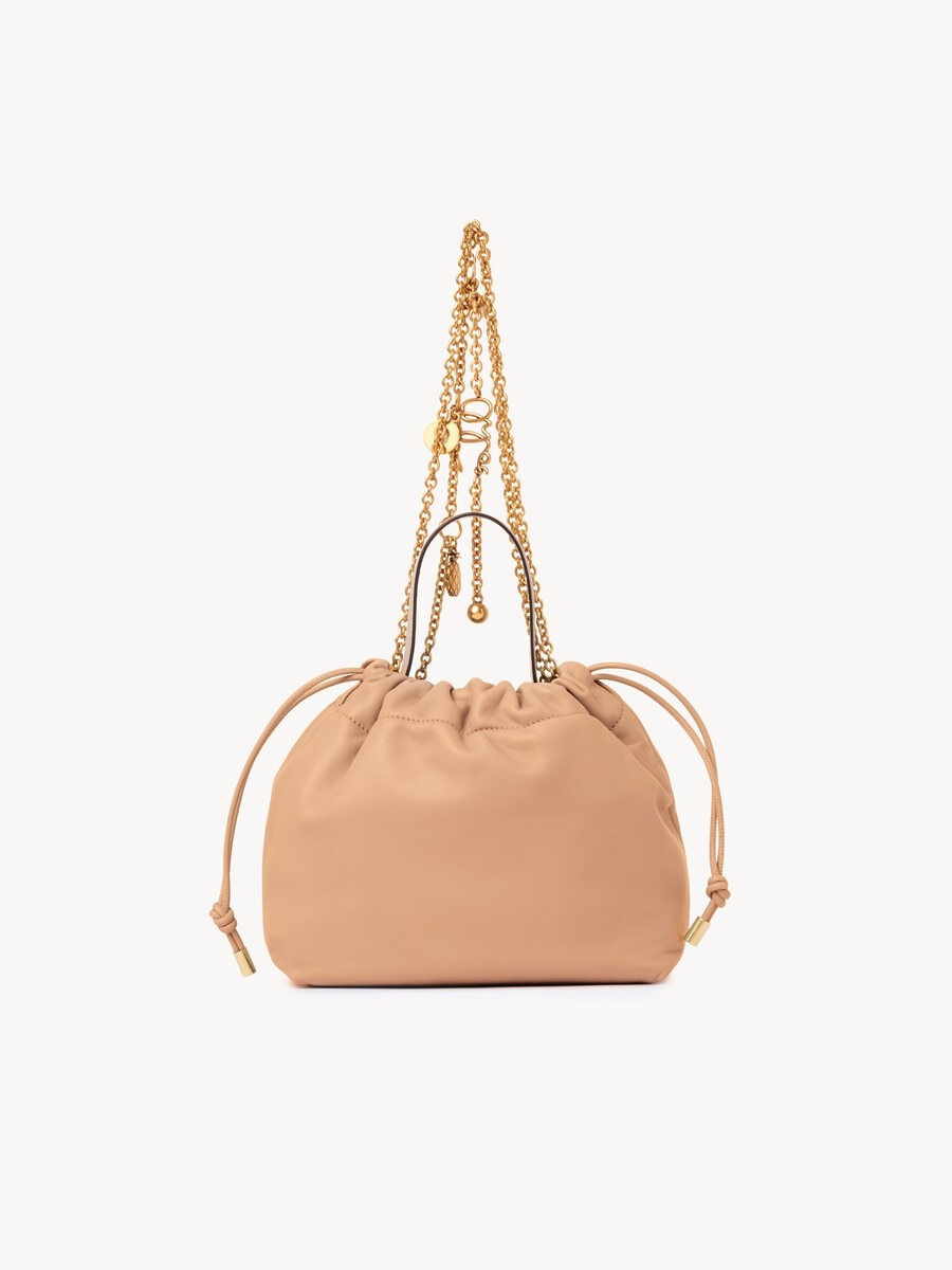 Kleine Chlo&eacute; Icons Schultertasche aus weichem Leder mit Kette - 5