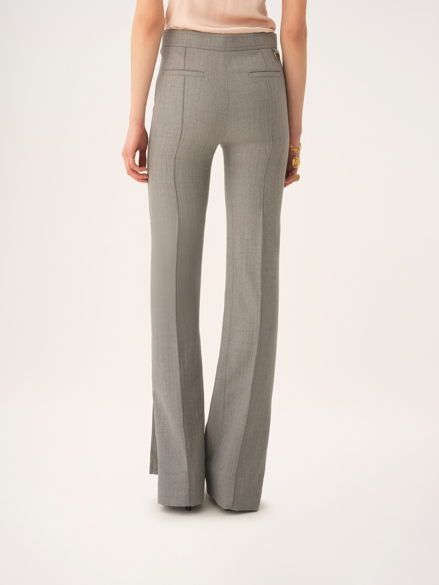 Tailored pants in chin&eacute; wool - 5
