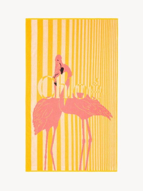 The Chlo&eacute; Stripy beach towel in cotton toweling
