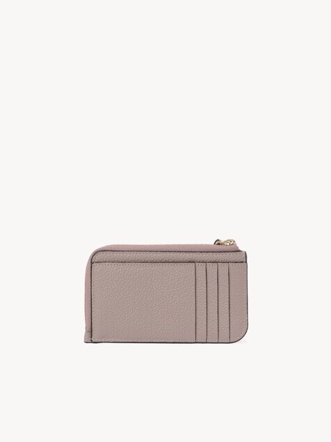 Alphabet wallet in grained leather