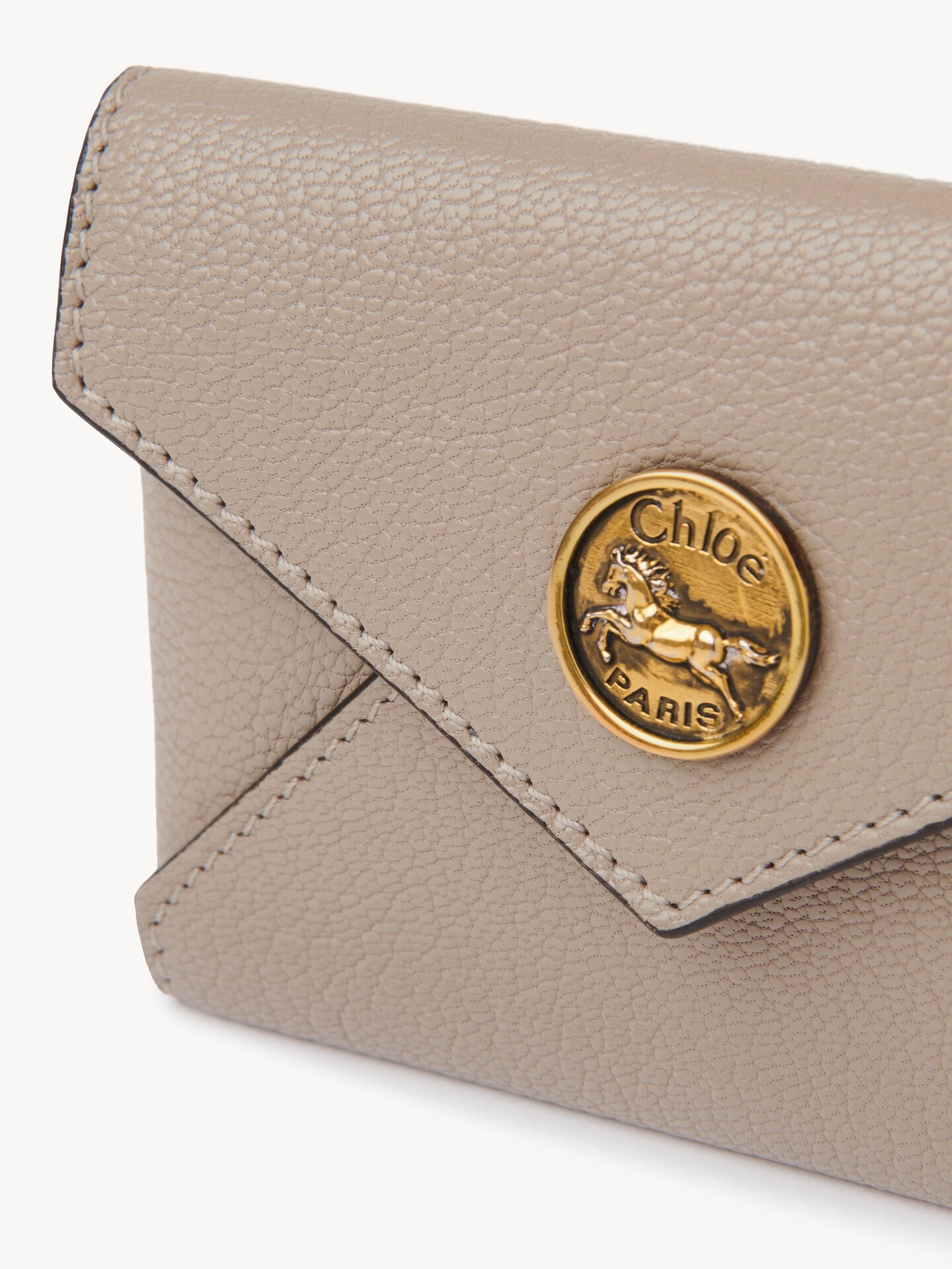 Porte-cartes Envelope en cuir grain&eacute; - 6
