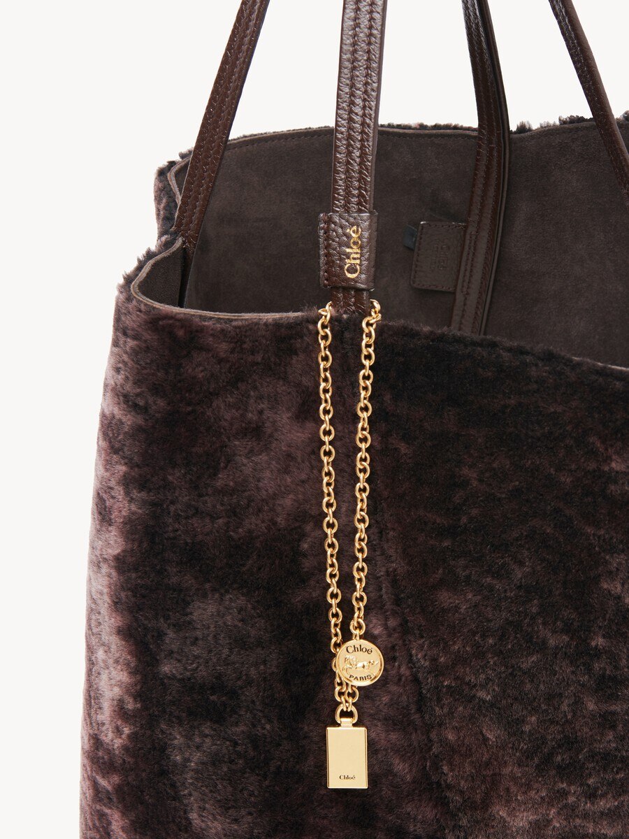 Gro&szlig;e Chlo&eacute; Spin Tote Bag aus Shearling - 5