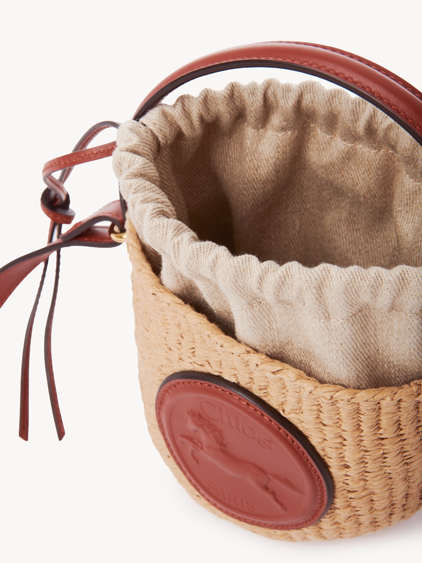 Mini Horse Medal basket in natural fibers - 6