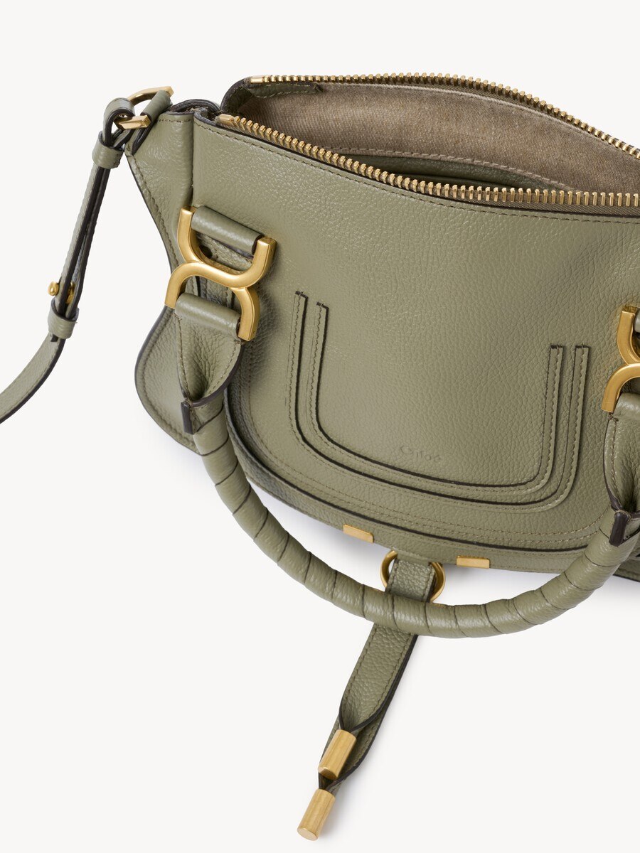 Kleine Marcie Tasche aus genarbtem Leder - 6