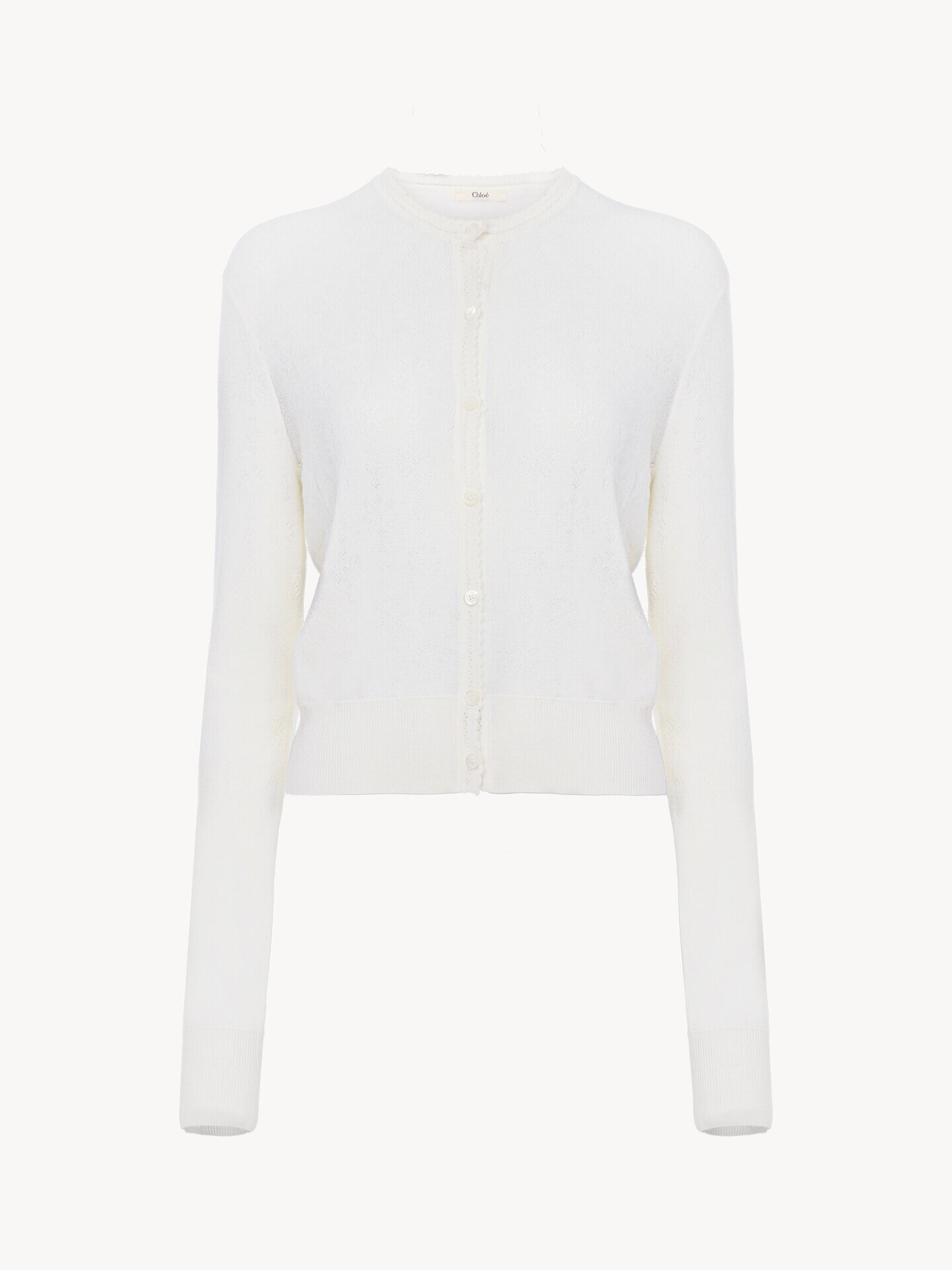 Fitted cardigan in a wool knit - 2.0