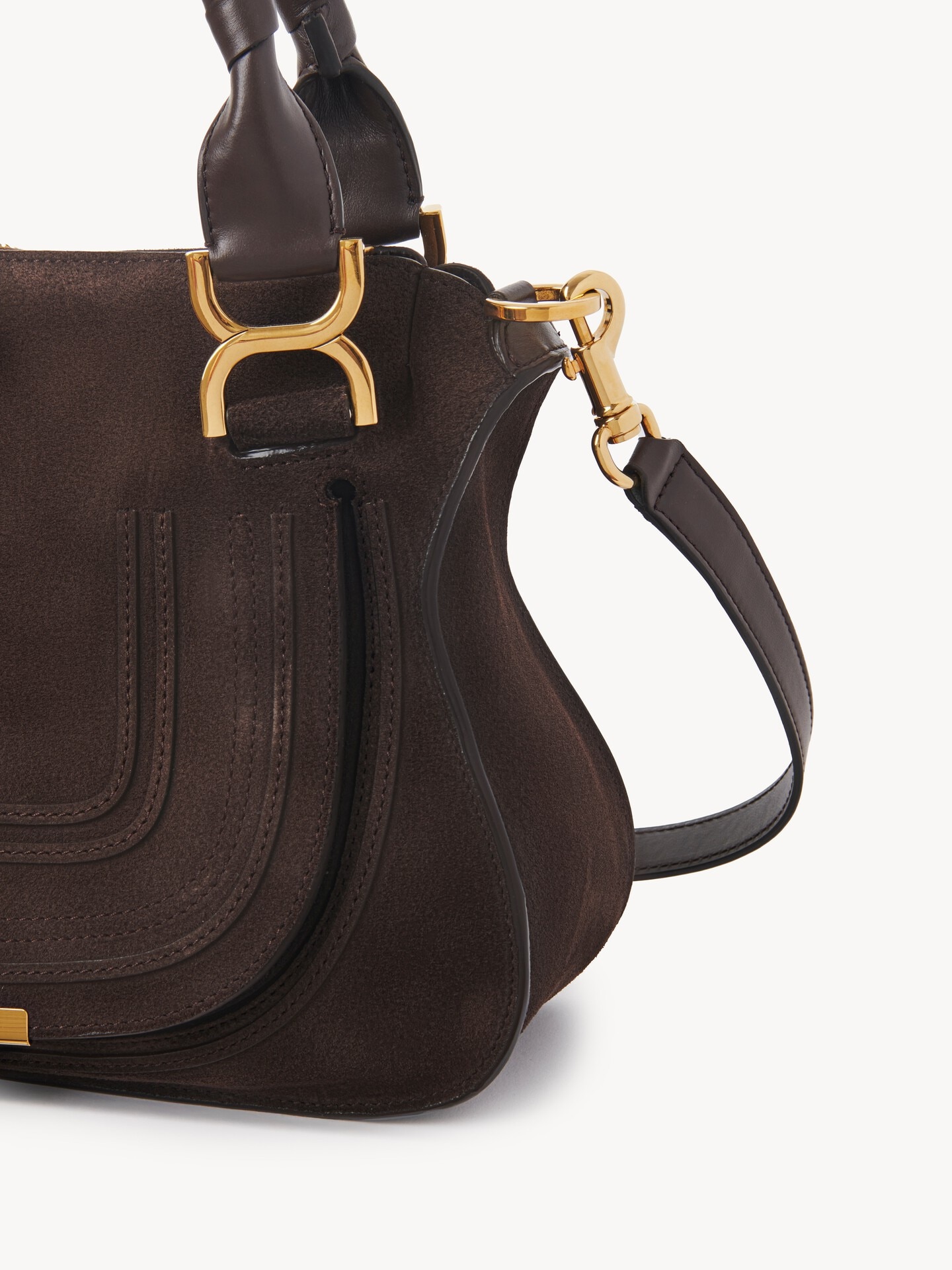 Small Marcie bag in suede leather - 5
