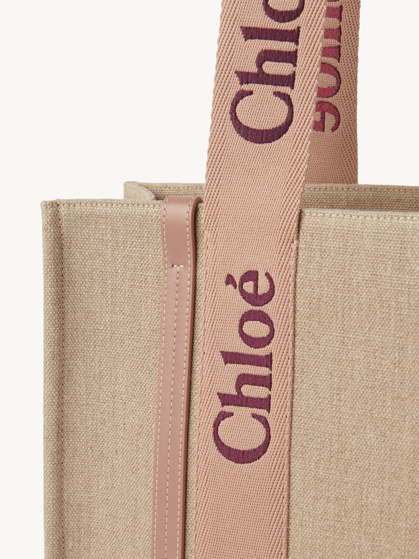 Sac cabas Woody en toile de lin - 7