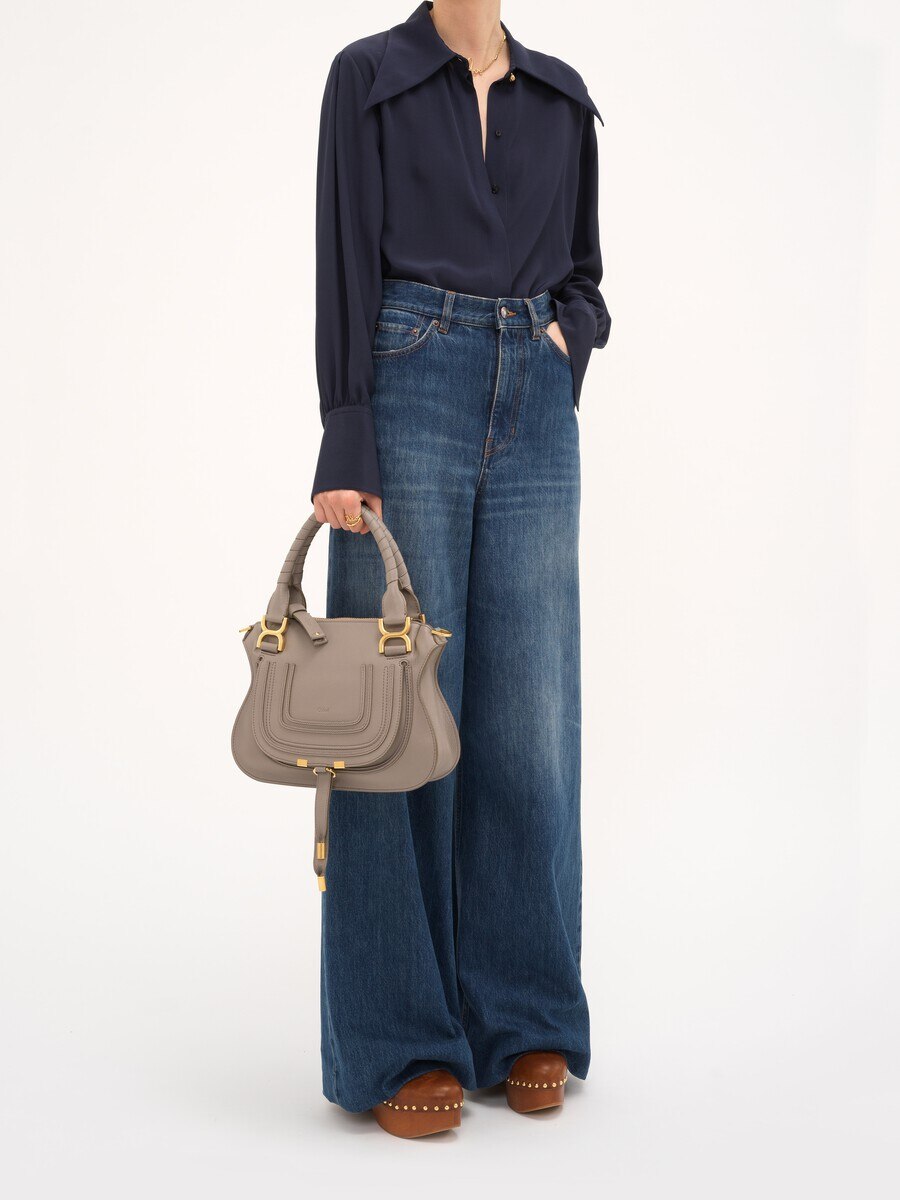Small Marcie bag in grained leather - 10