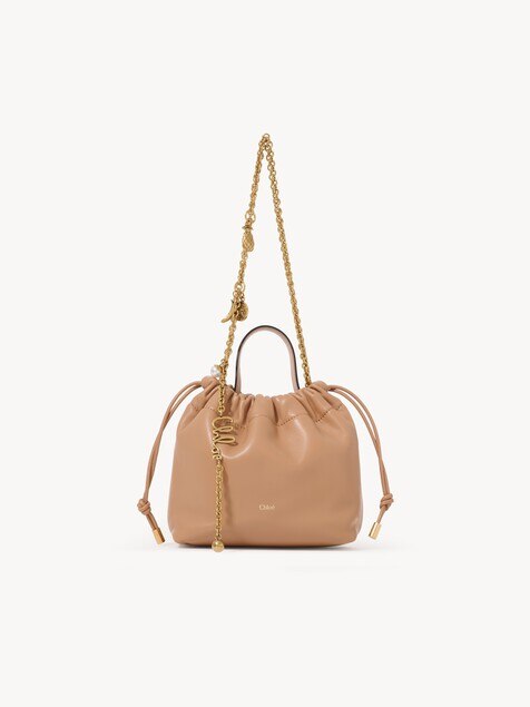 Mini Chlo&eacute; Icons shoulder bag with chain in soft leather