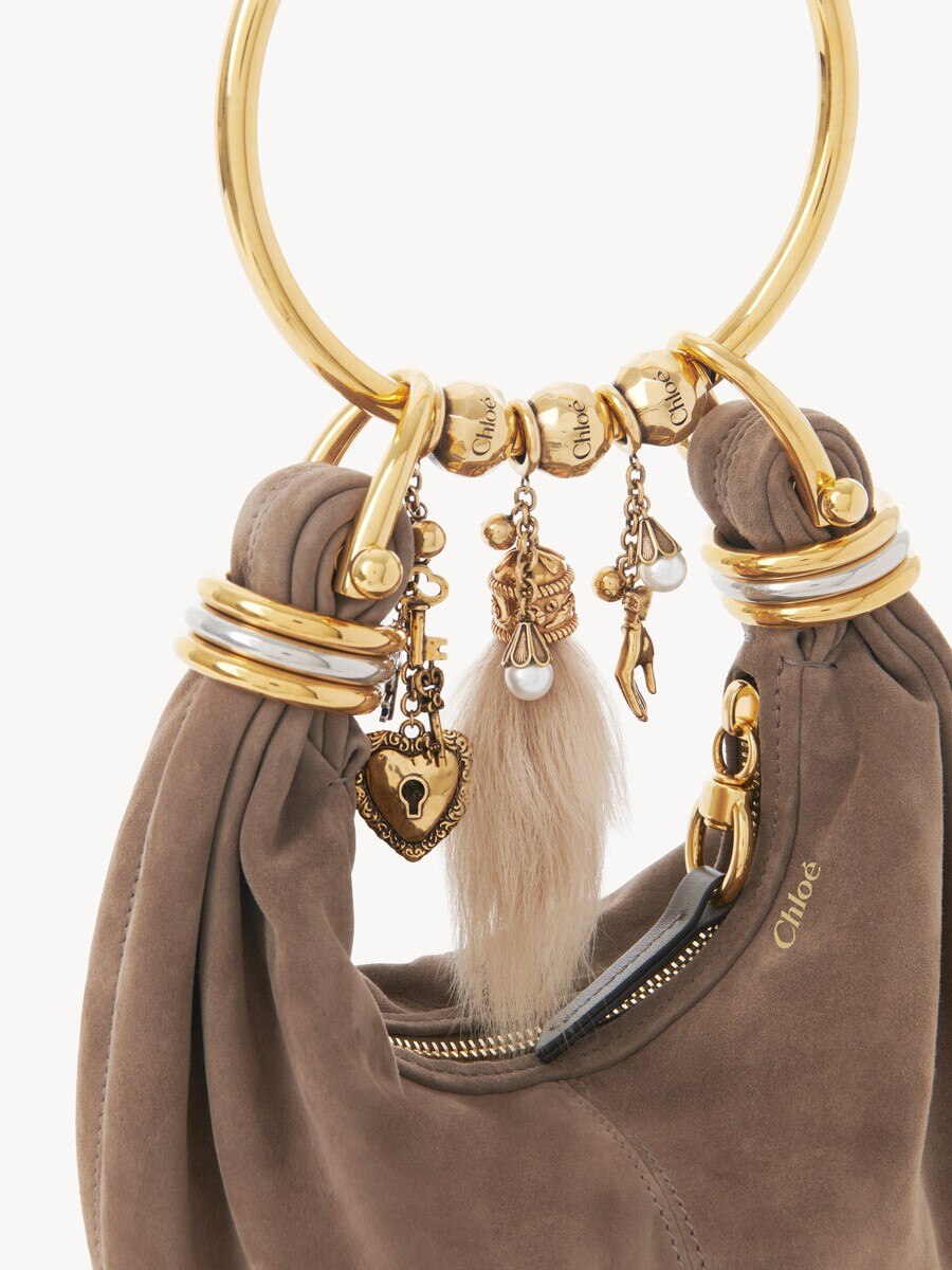 Sphere Hand & Pearl Dice charm for Bracelet bag in brass - 3