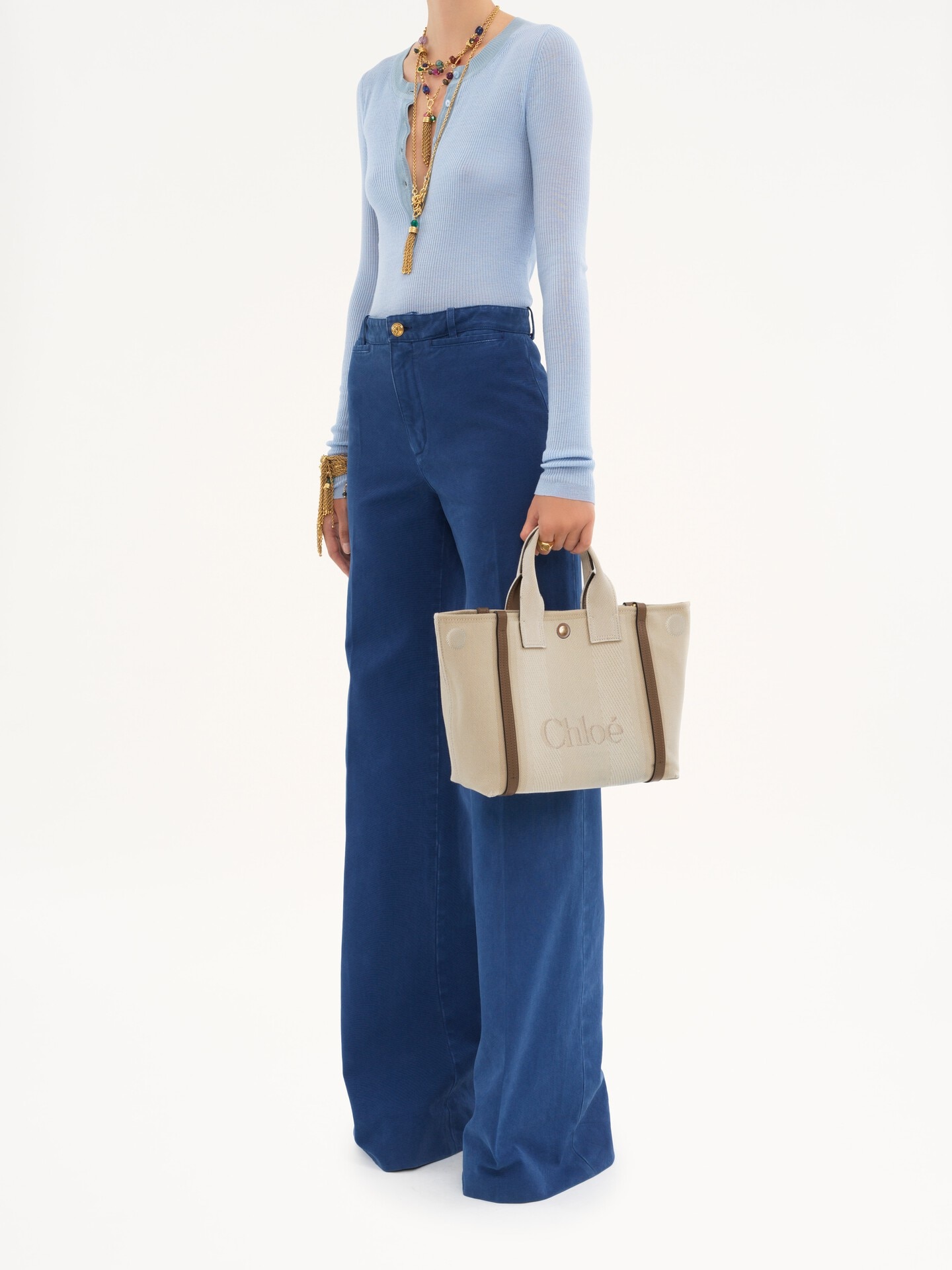 Small Chlo&eacute; Carry tote bag in canvas - 7.0