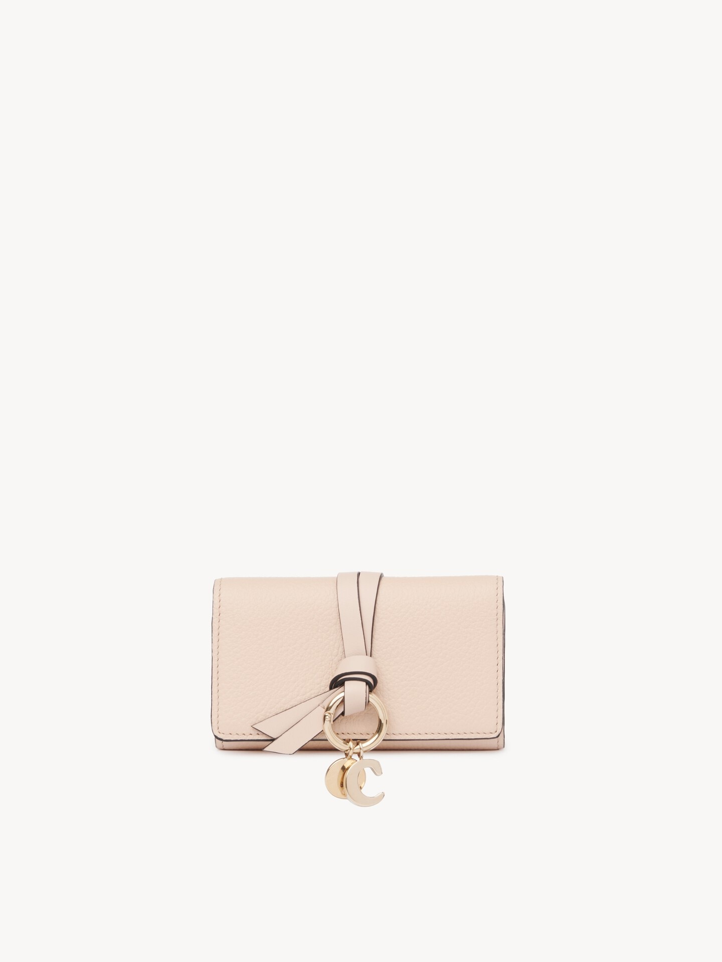 Alphabet key case in grained leather - 1.0