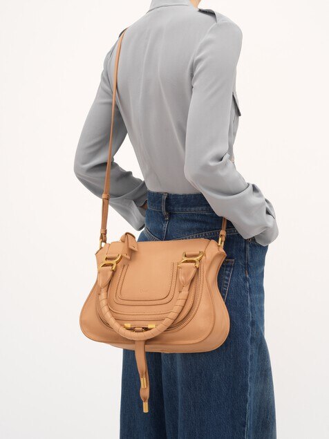 Small Marcie bag in grained leather