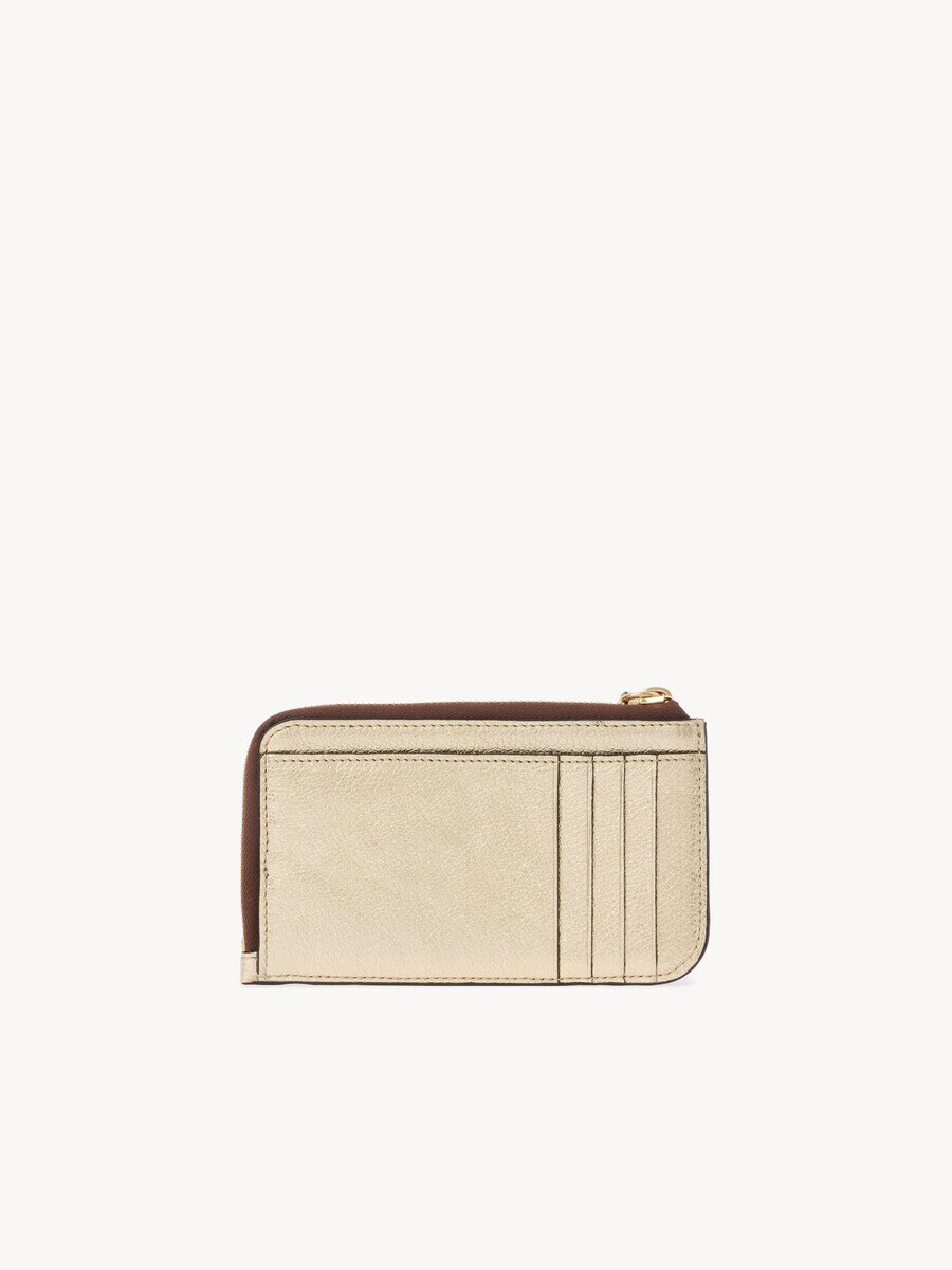 Alphabet wallet in metallized leather - 4