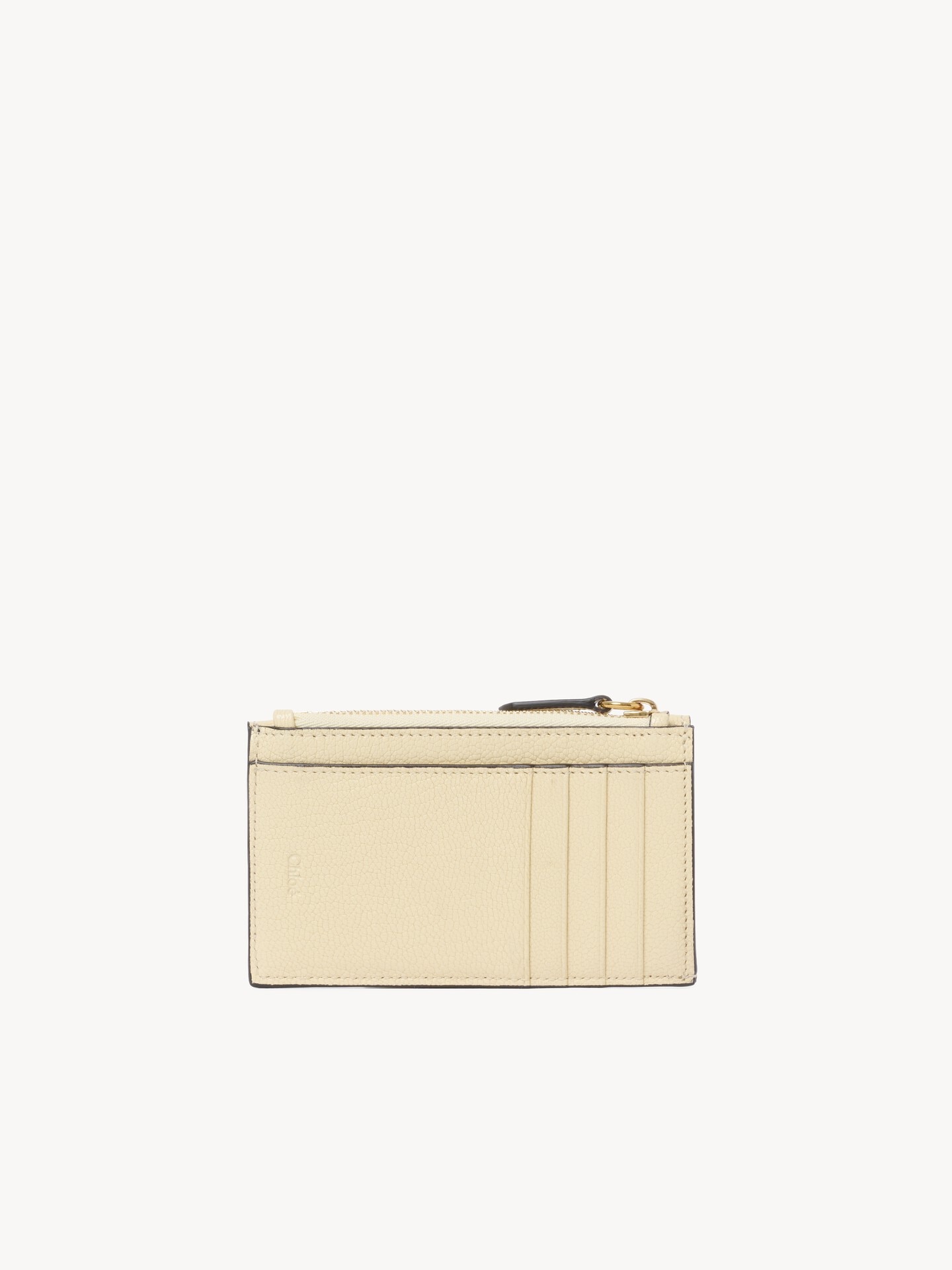 Small Envelope purse with card slots in grained leather - 3.0
