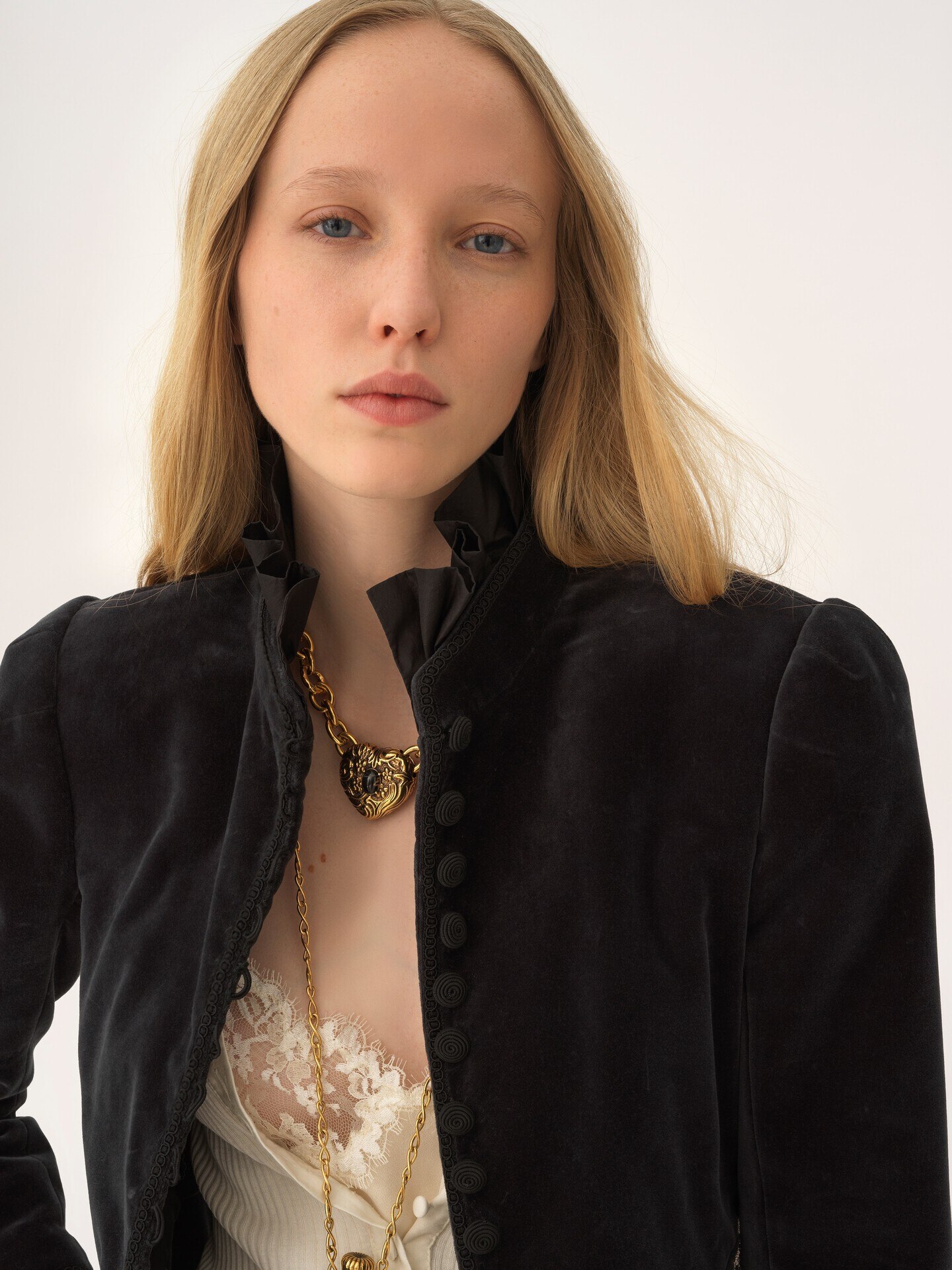 Veste spencer courte en velours - 8