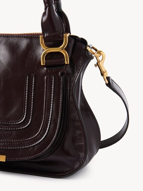 Petit sac Marcie en cuir brillant