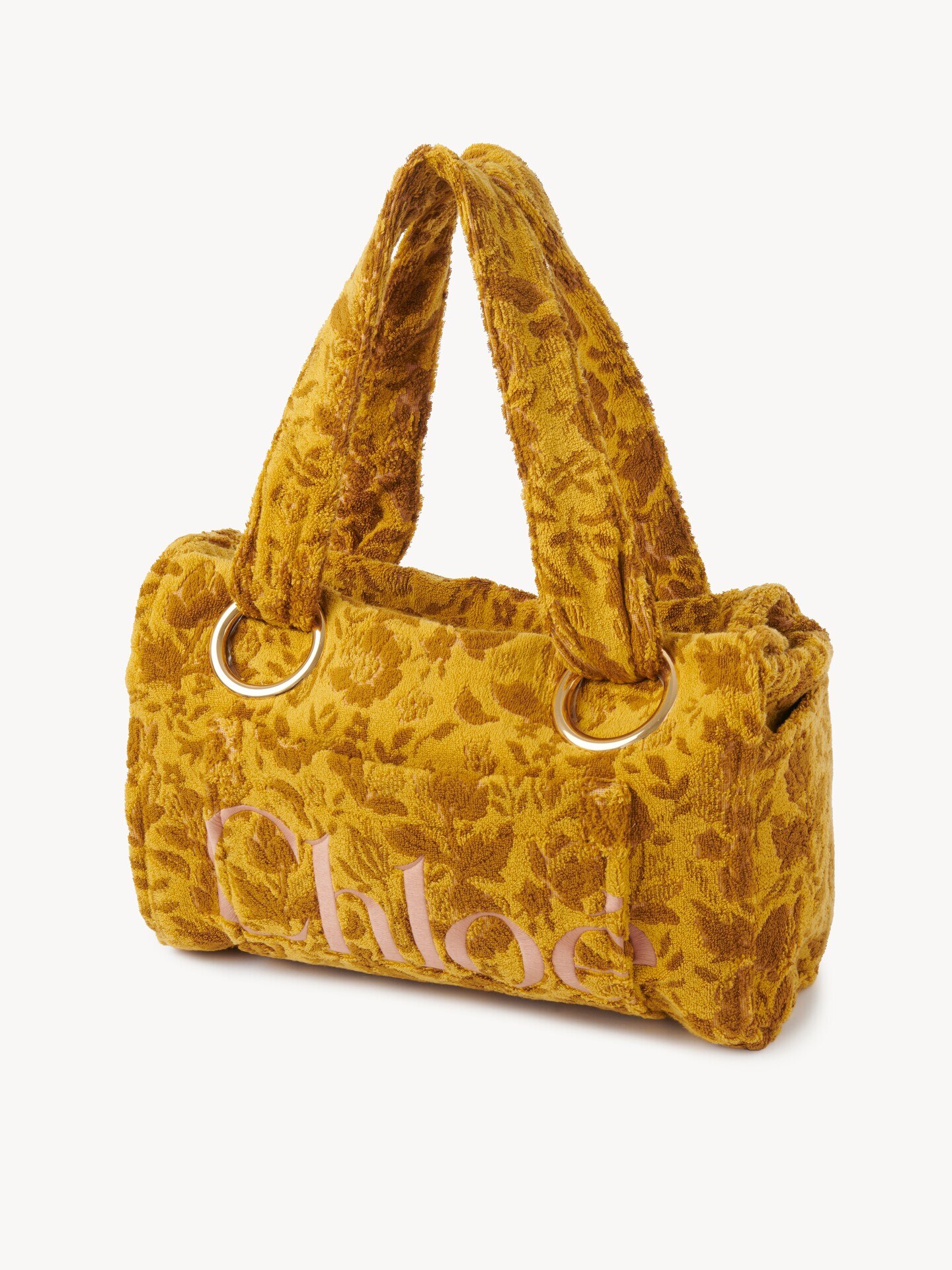 Large Chlo&eacute; Plage tote bag in jacquard terry - 4