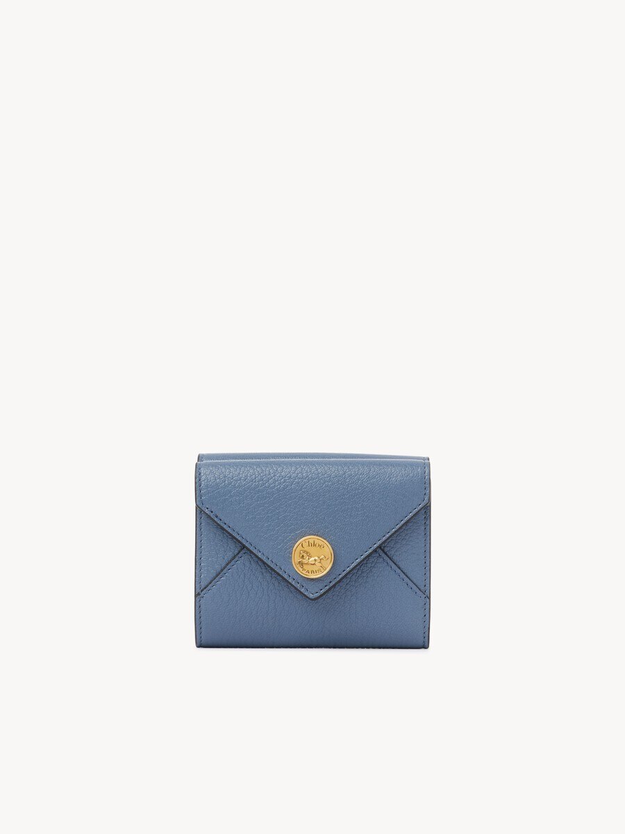 Small Envelope tri-fold in grained leather - 2