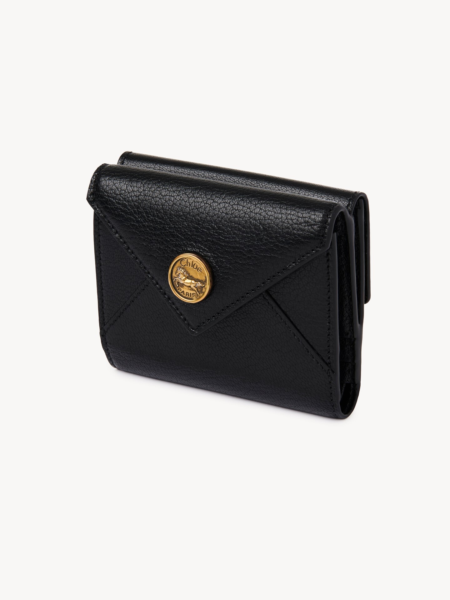 Small Envelope tri-fold in grained leather - 3