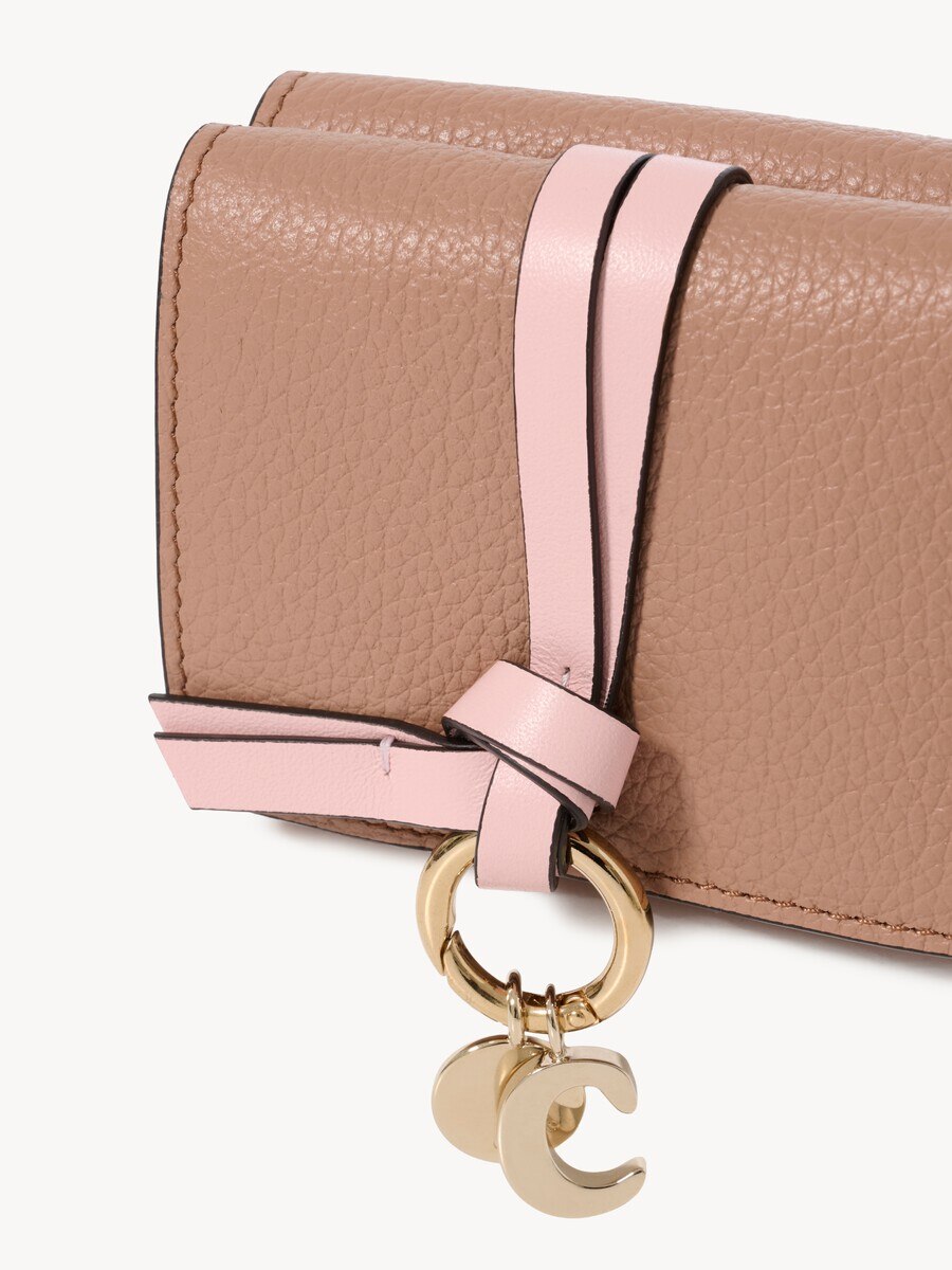 Mini Alphabet tri-fold in grained leather - 6