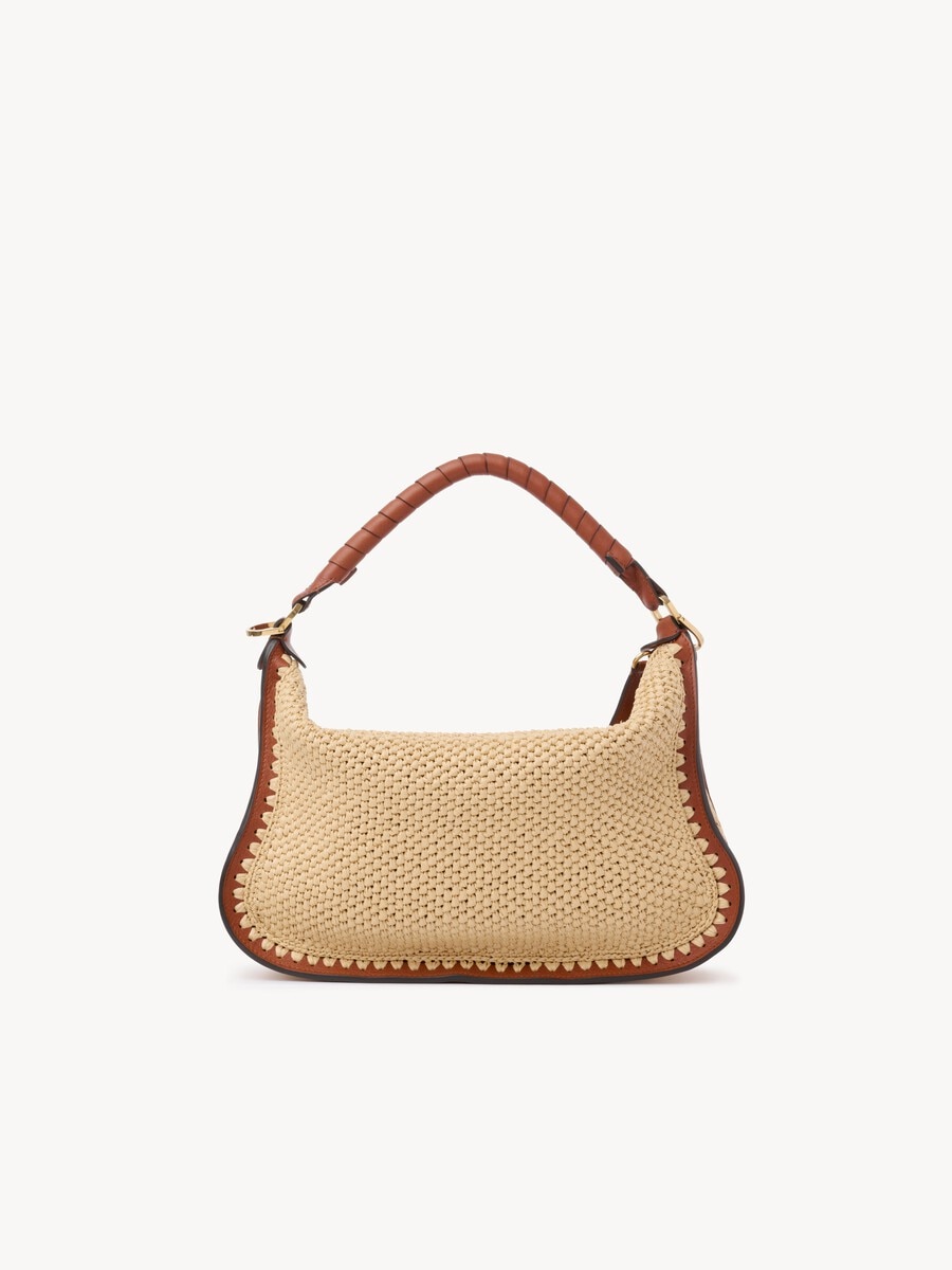 Small Marcie shoulder bag in raffia-effect - 3