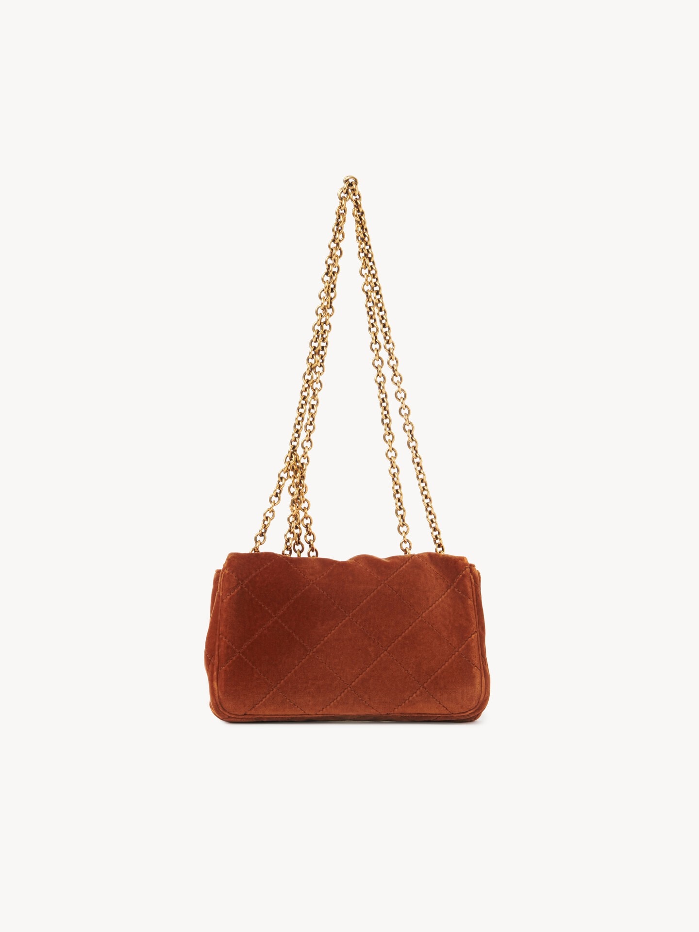 Bolso de hombro peque&ntilde;o Chlo&eacute; Heritage de terciopelo - 5