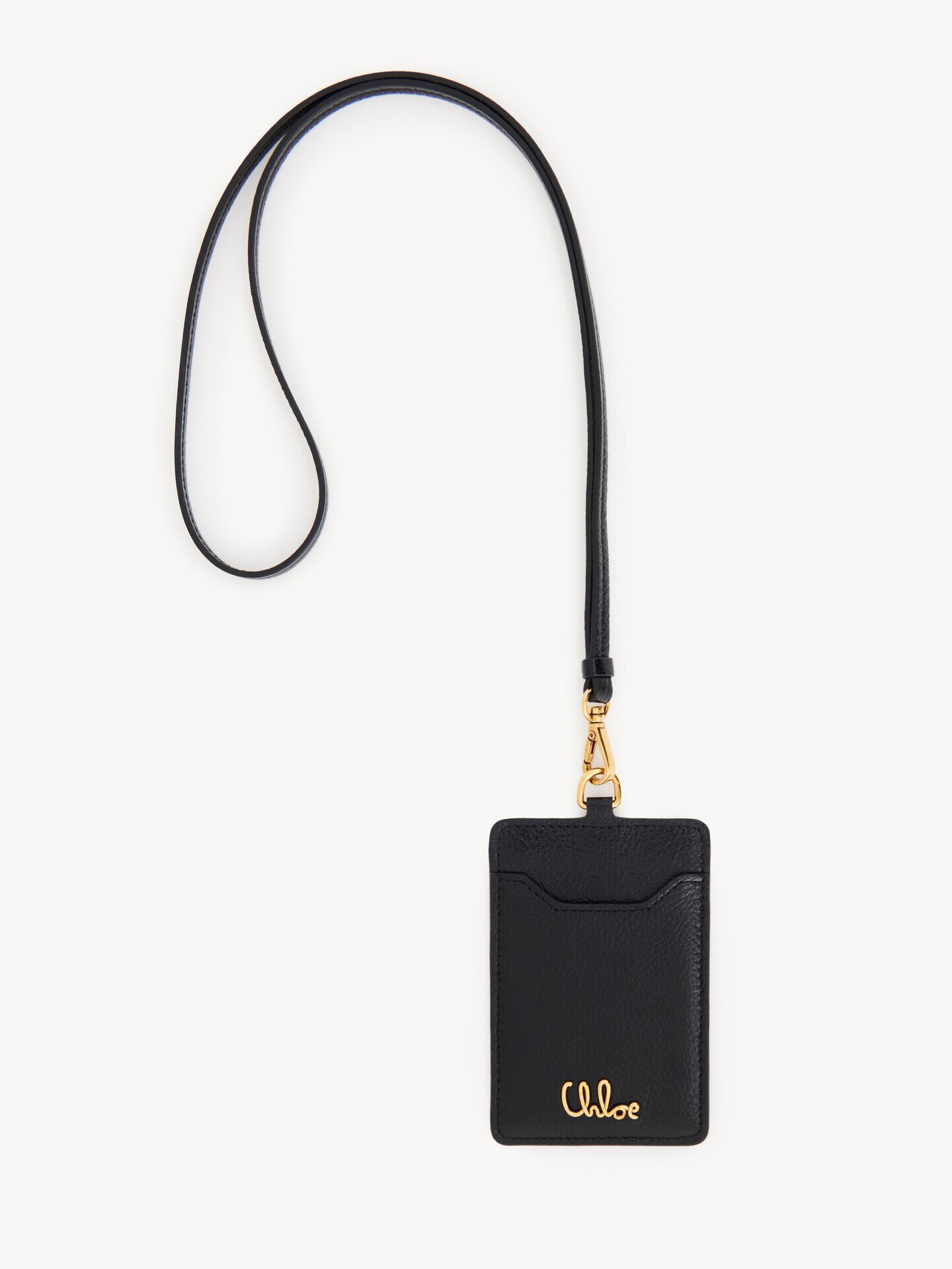 Chlo&eacute; Iconic pass holder in grained leather - 1