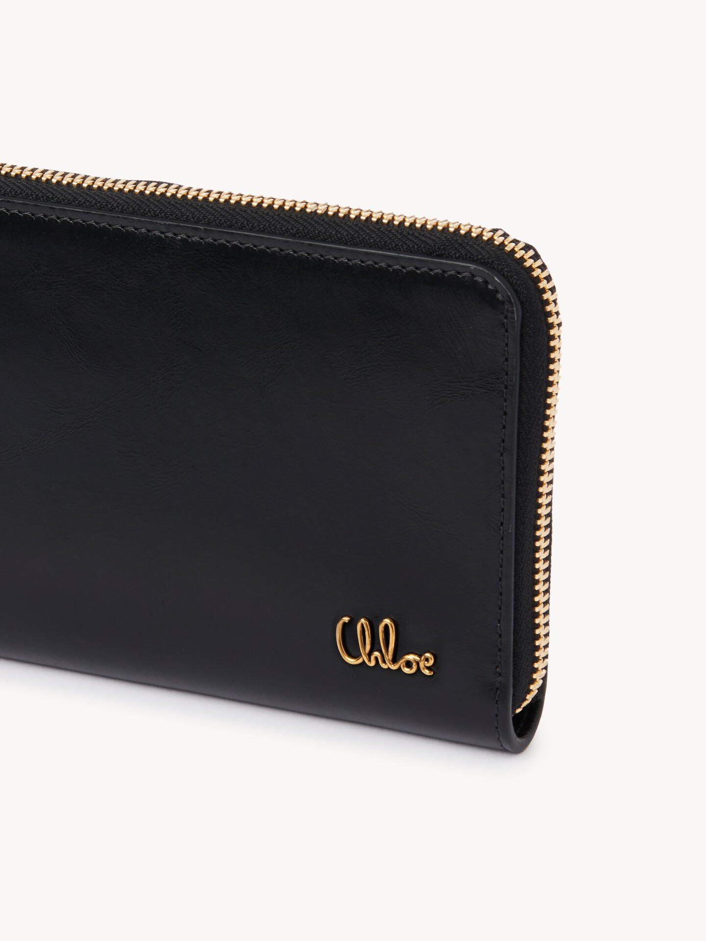 Chloé Iconic zipped long wallet in shiny leather - 6
