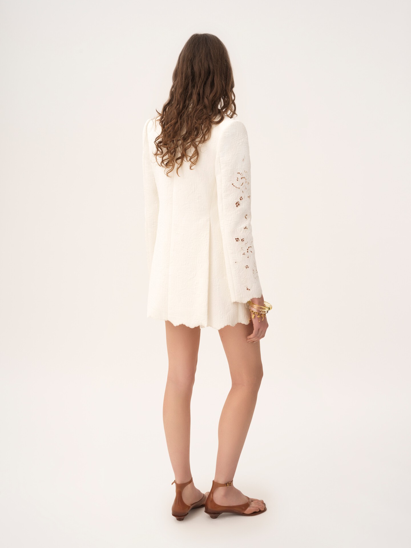 Double-breasted tailored jacket in a cotton mix - 5