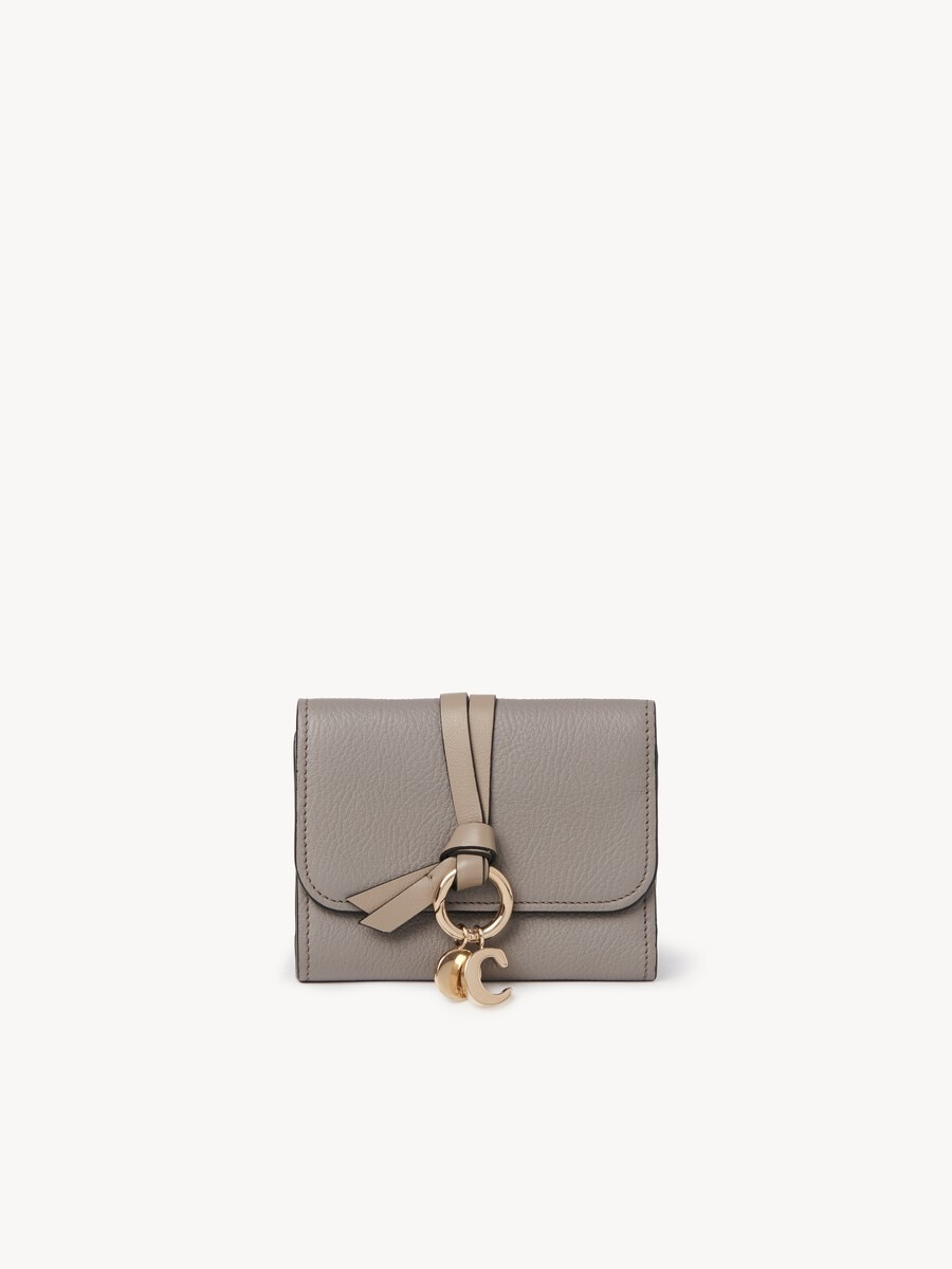Small Alphabet tri-fold in grained leather - 2