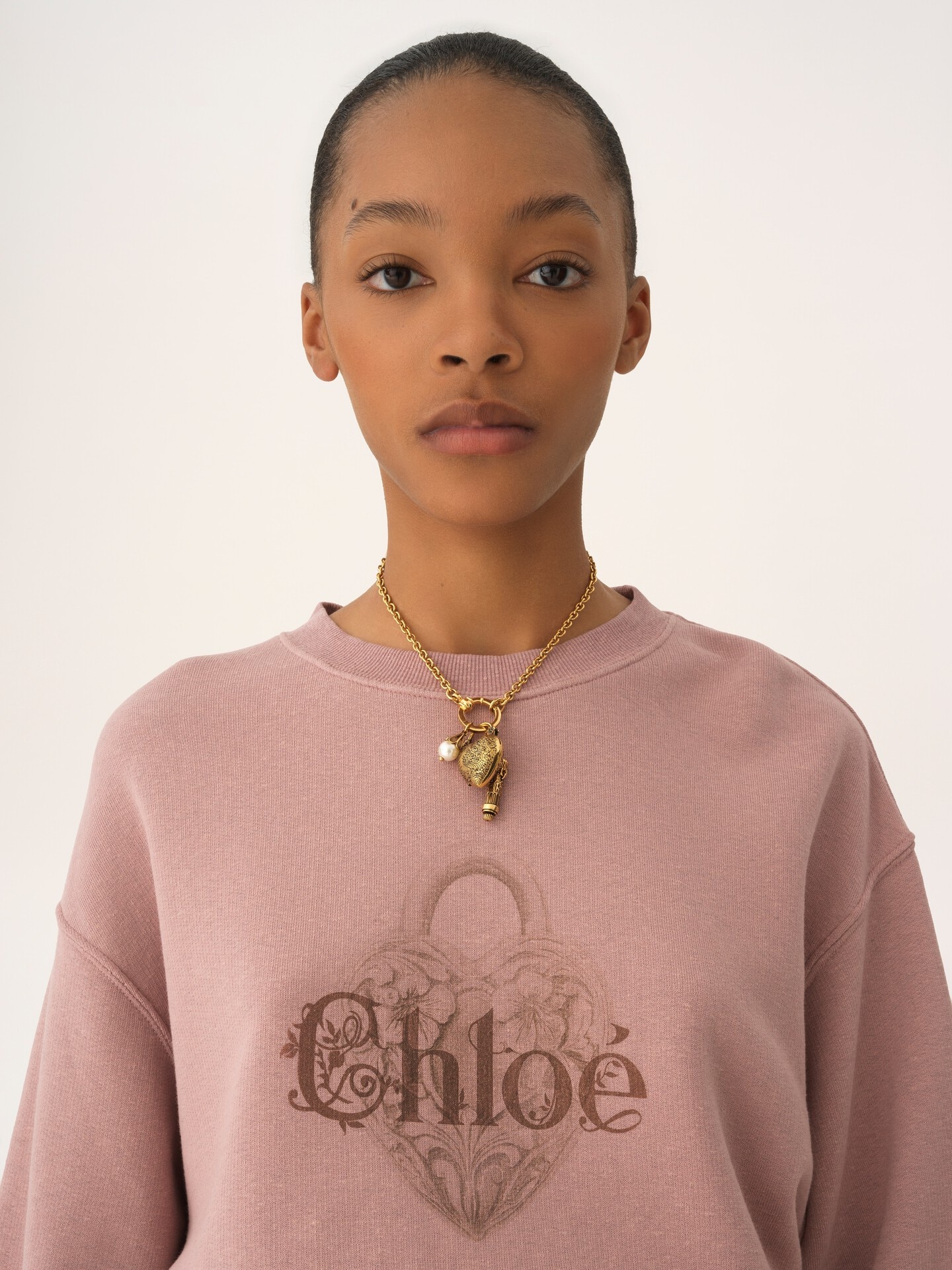 Jersey oversize con logotipo de felpa jaspeada - 7