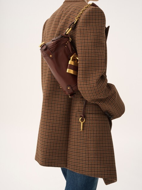 Kleine Paddington Chain Bag aus genarbtem Leder