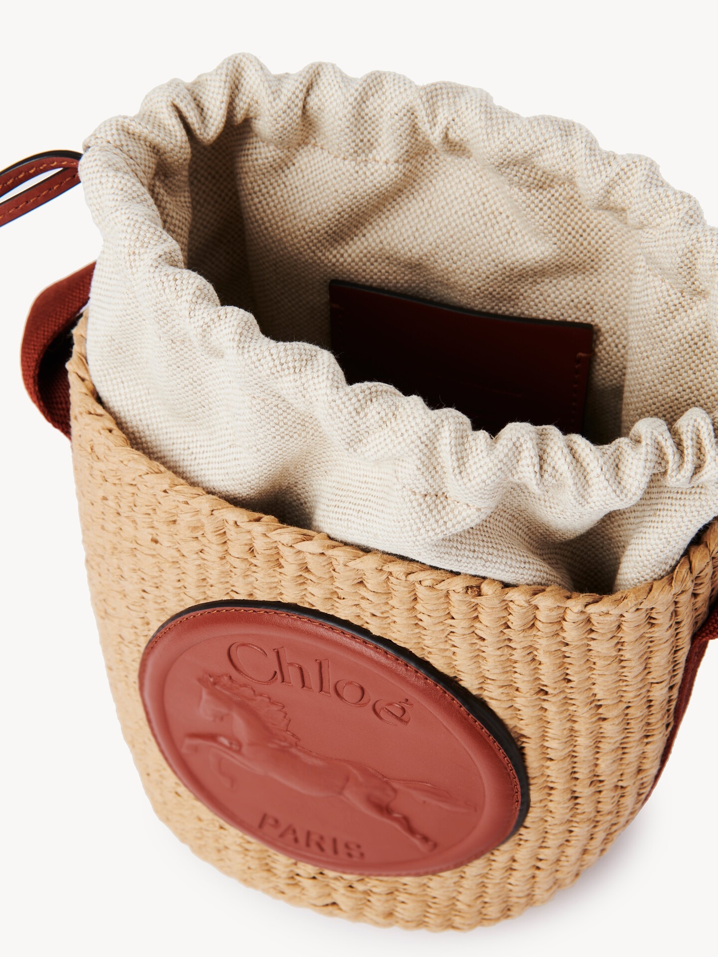 Small Horse Medal Basket in natural fibres - 5