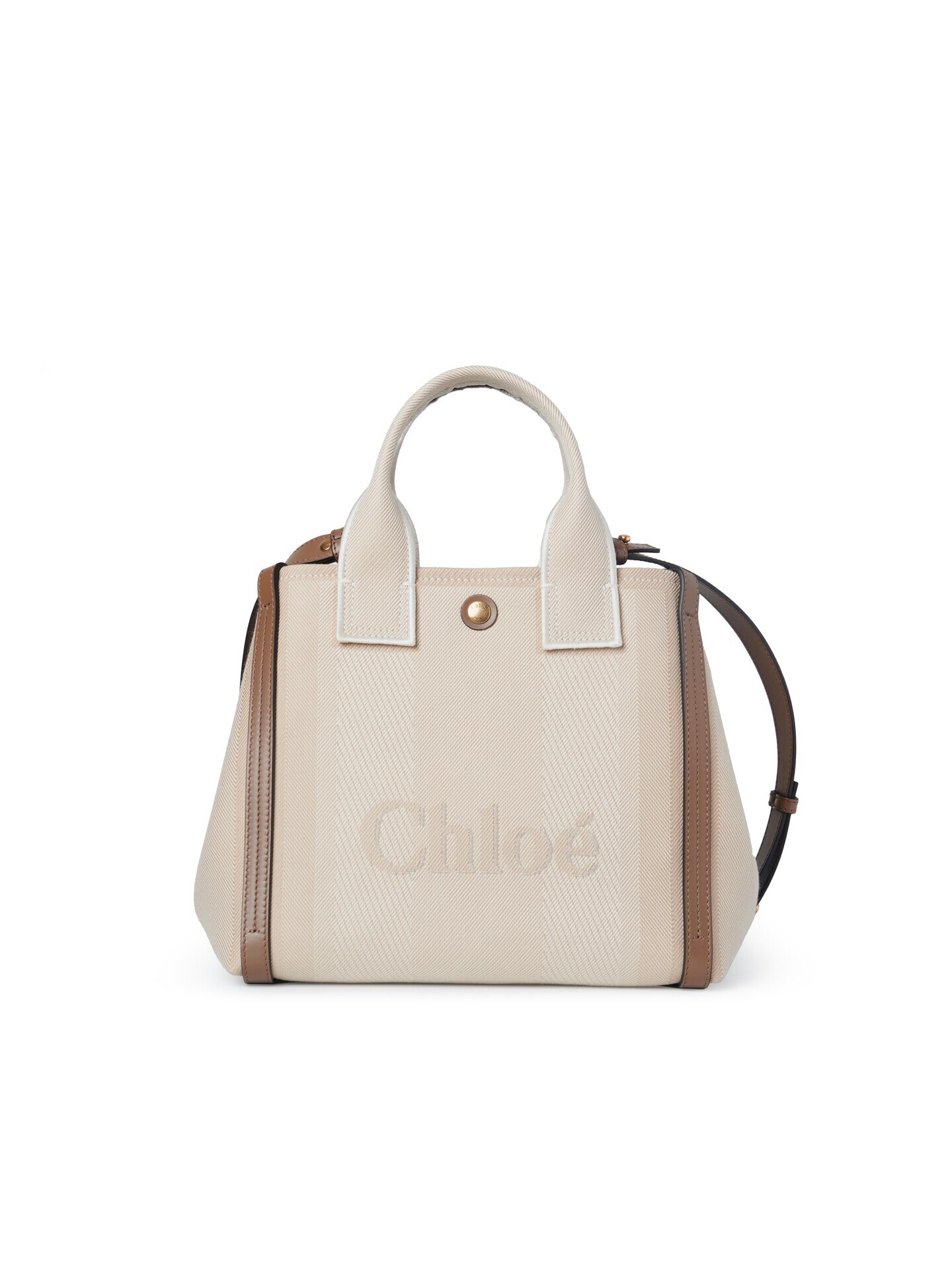 キャンバス製Chloé Carryスモールトートバッグ ブラック - Chloé