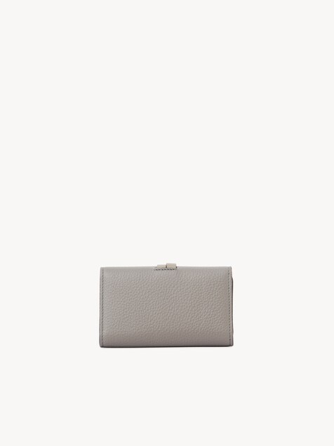 Alphabet key case in grained leather 