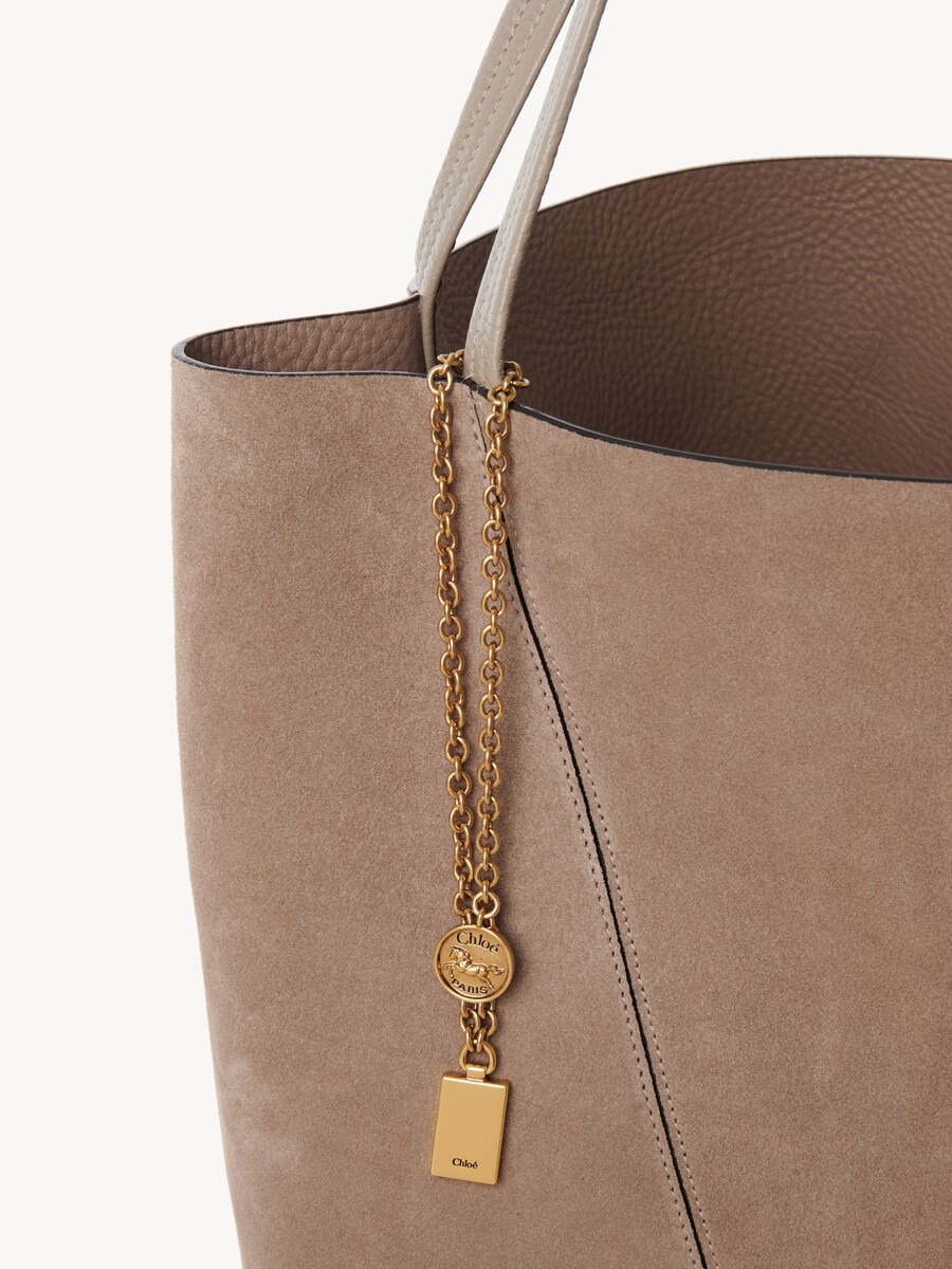 Gro&szlig;e Chlo&eacute; Spin Tote Bag aus Wildleder - 7