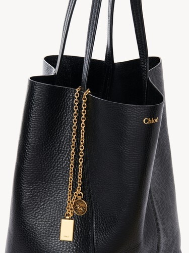 Chlo&eacute; Spin tote bag in grained leather - 7