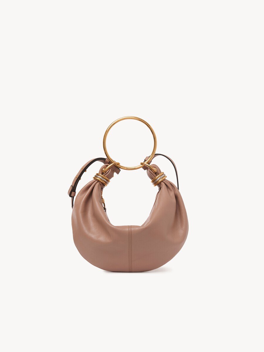 Small Bracelet Hobo bag in grained leather - 2
