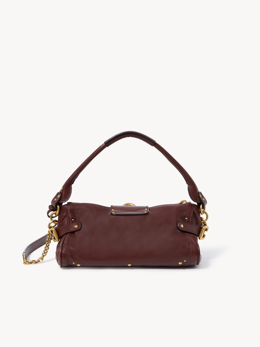 Small Paddington bag with strap in grained leather - 8