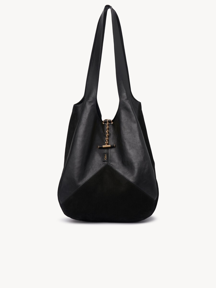 Chlo&eacute; Balloon bag in grained & suede leather - 2