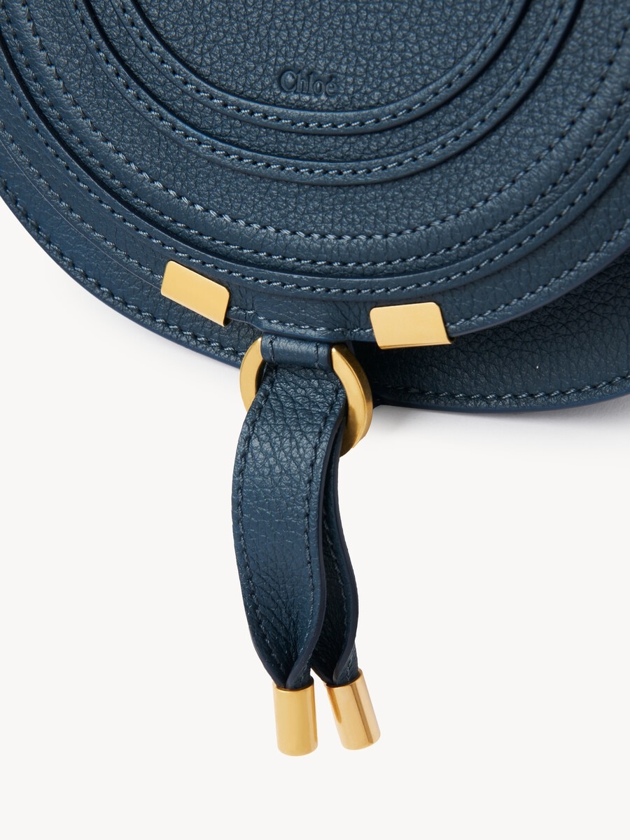 Petit sac port&eacute; &eacute;paule Marcie en cuir grain&eacute; - 7