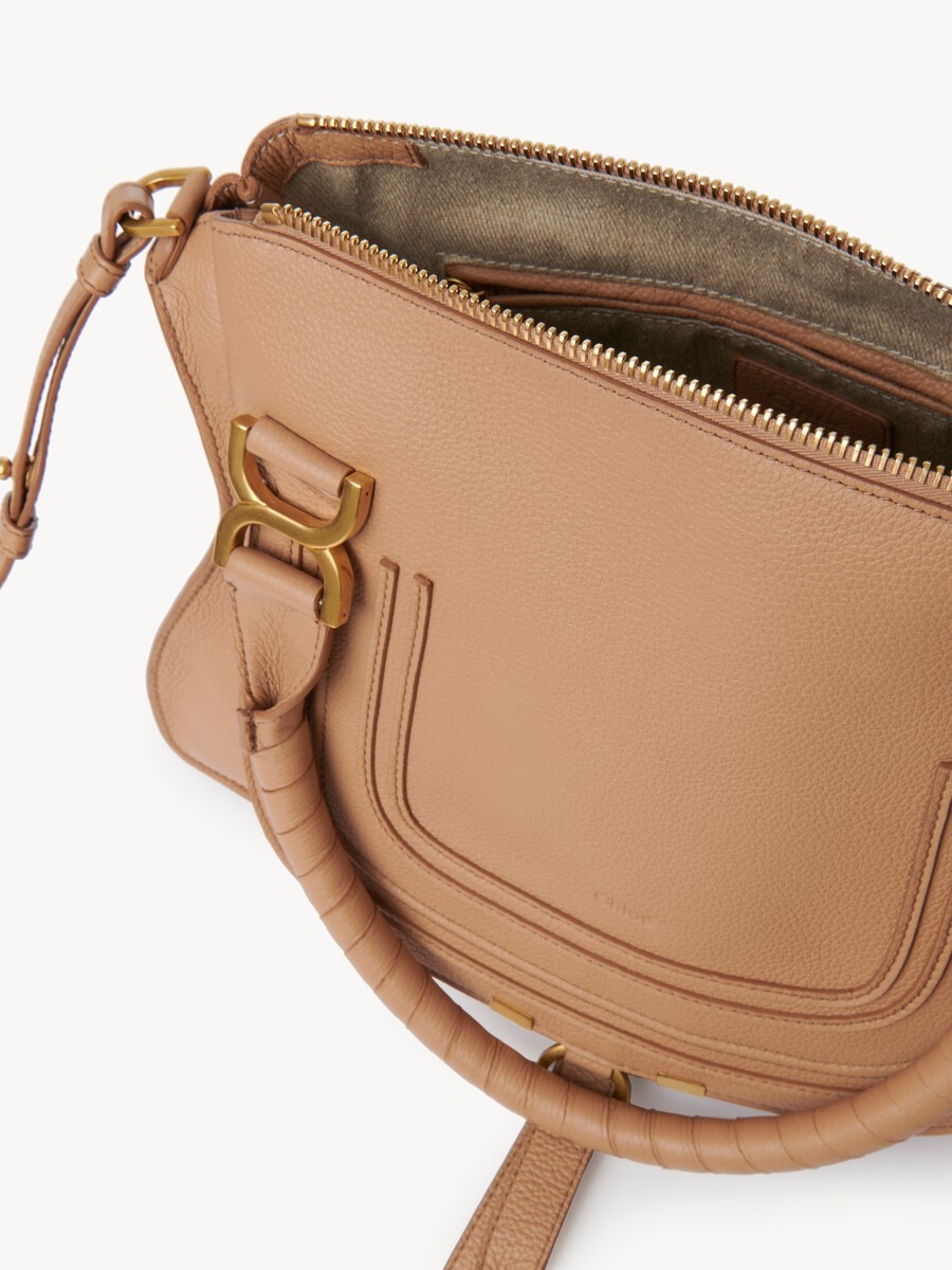 Small Marcie bag in grained leather - 8