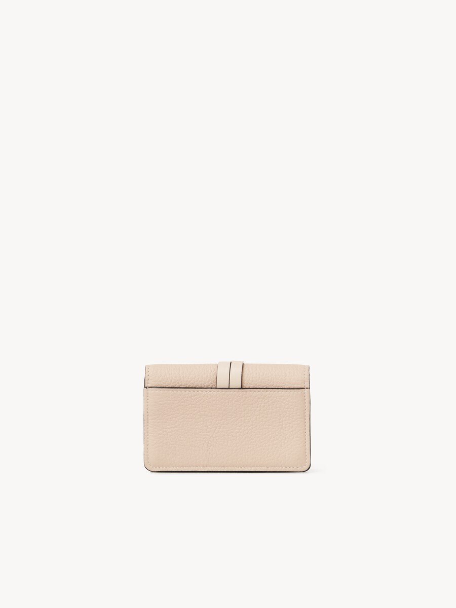 Alphabet card holder in grained leather - 3