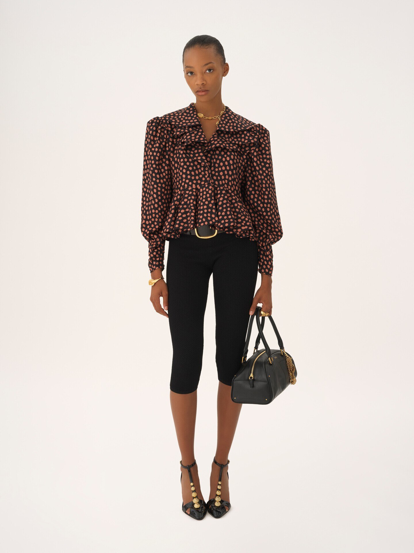 Capri leggings in a stretch knit - 1.0