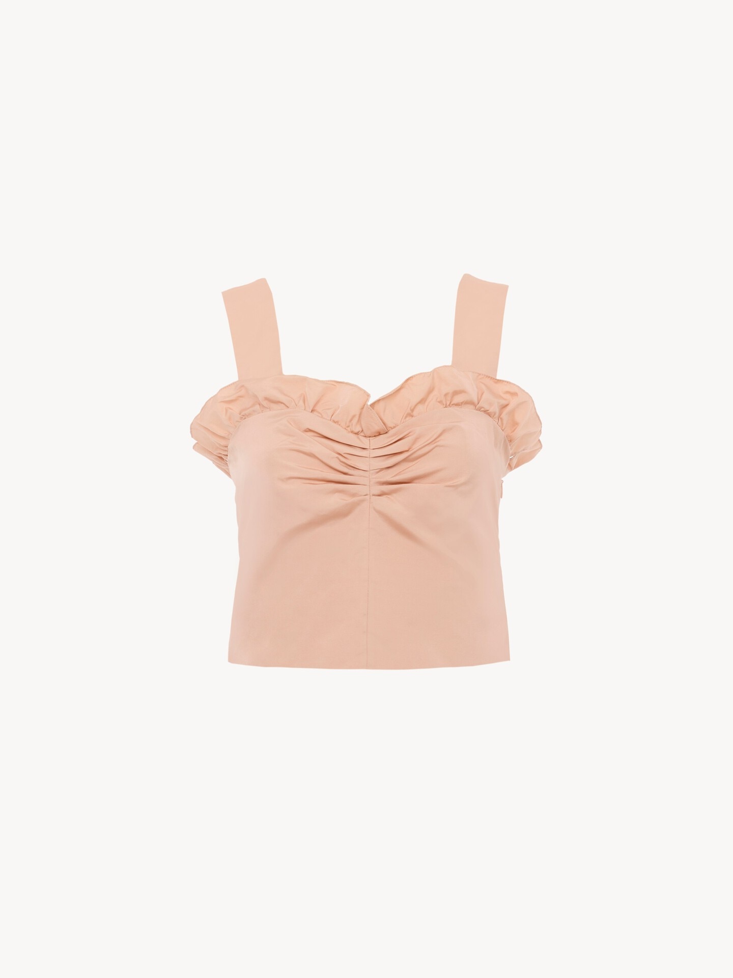 Cropped fitted tank top in technical taffeta - 2