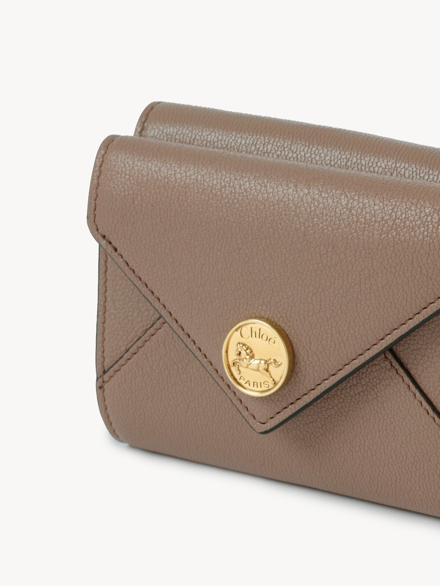 Petit portefeuille &agrave; trois volets Envelope en cuir grain&eacute; - 6