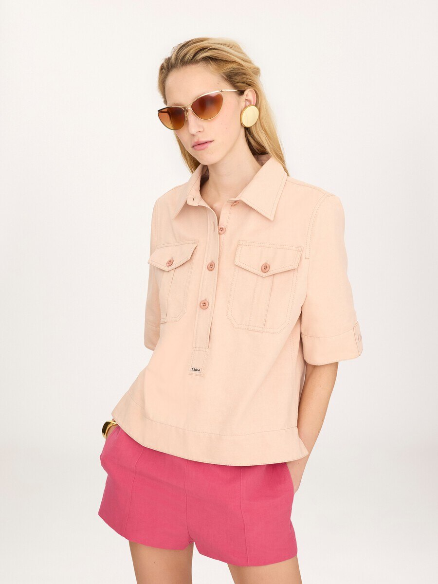 Polo shirt in cotton gabardine - 4