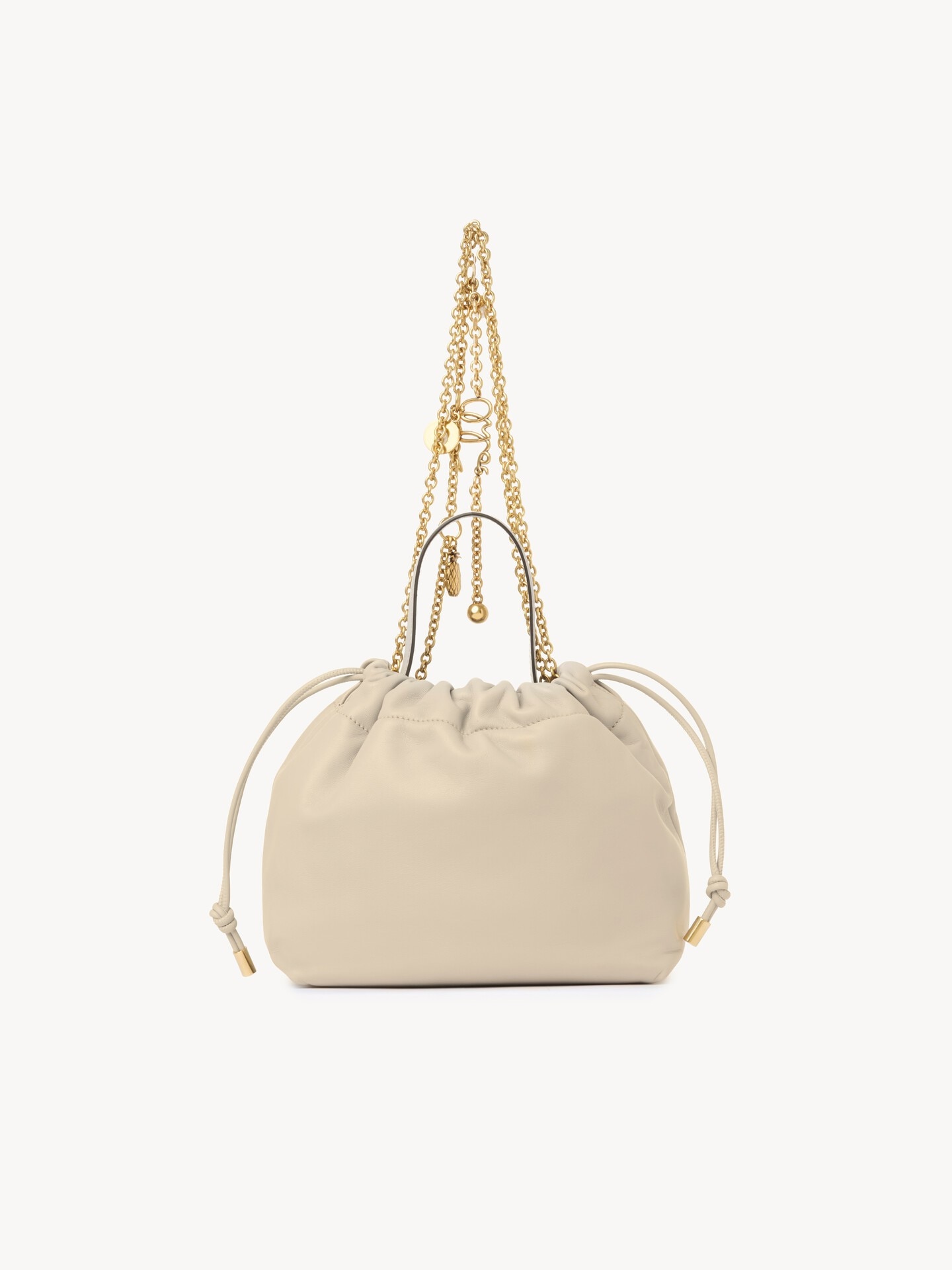 Small Chlo&eacute; Icons shoulder bag with chain in soft leather - 5