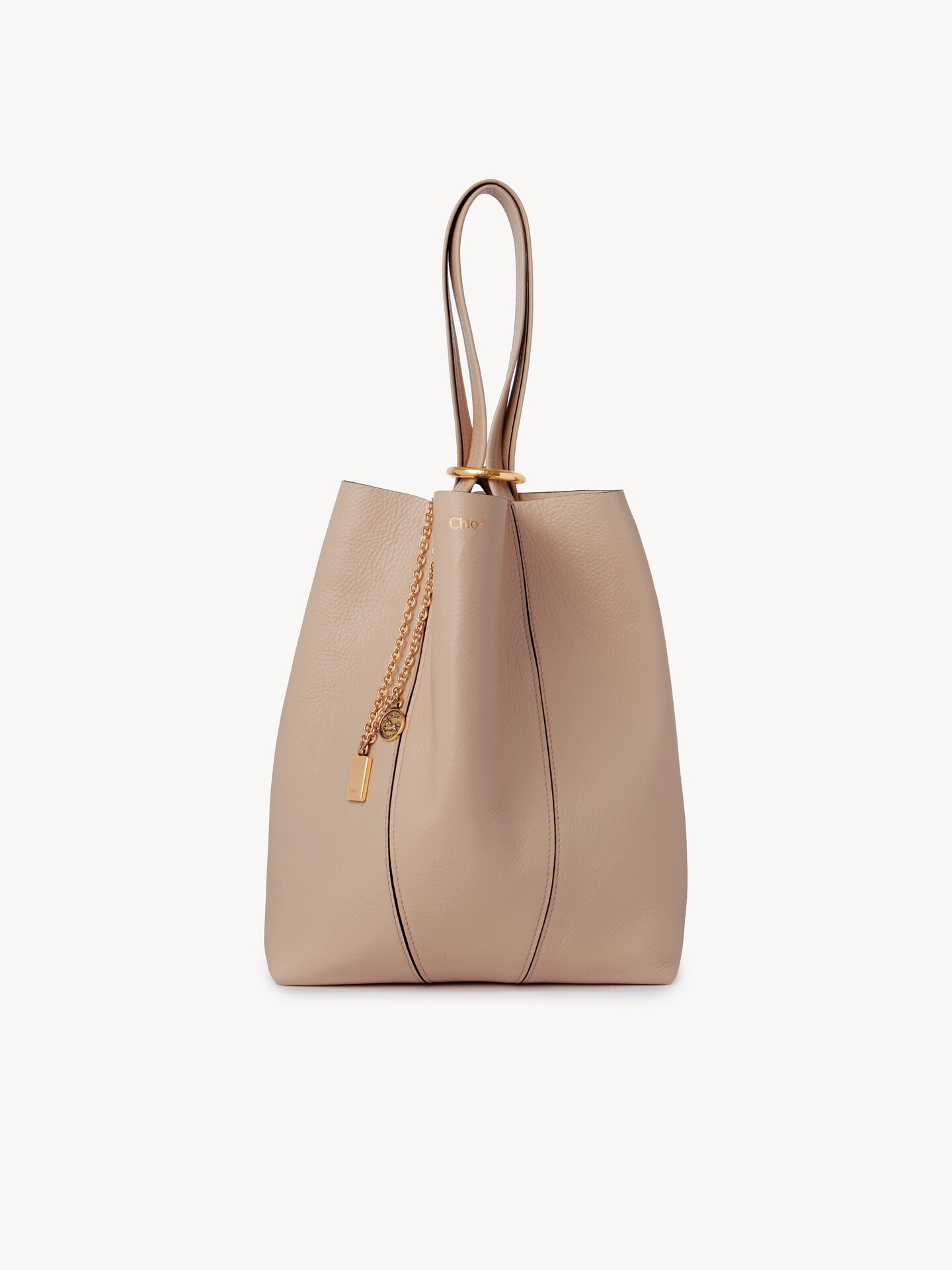 Sac cabas Chlo&eacute; Spin en cuir grain&eacute; - 2